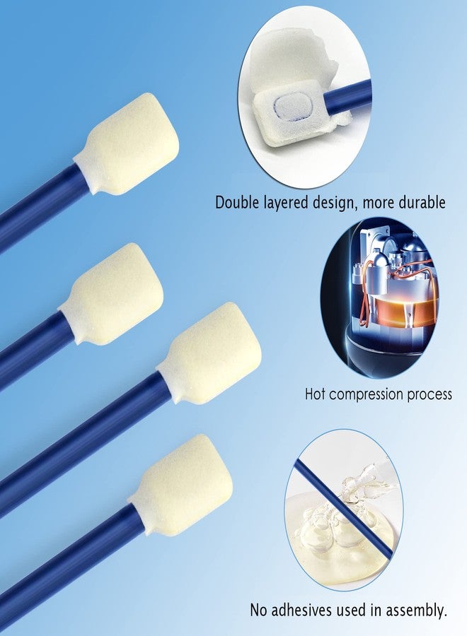 Wellgler's 5.11" Foam Cleaning Swabs, Lint Free Swabs,for Printers, Cameras, Optical Lenses, Guns, Electronics and Car Detailing Swabs (50pcs Navy Blue) - Image 2